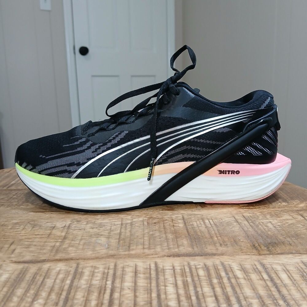 PUMA Run XX Nitro 2 Women's Running Shoes Black Koral Ice Pink Size 9.5 Athletic - Picture 8 of 16